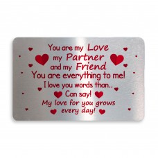 Metal Wallet Card Anniversary Christmas Gift For Your Partner