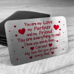 Metal Wallet Card Anniversary Christmas Gift For Your Partner