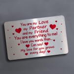 Metal Wallet Card Anniversary Christmas Gift For Your Partner