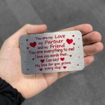Metal Wallet Card Anniversary Christmas Gift For Your Partner