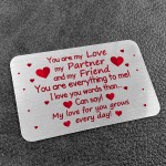 Metal Wallet Card Anniversary Christmas Gift For Your Partner