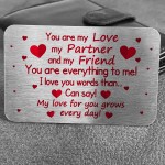 Metal Wallet Card Anniversary Christmas Gift For Your Partner