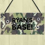 BASE Sign PERSONALISED Den Playhouse Sign Boys Bedroom