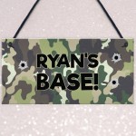 BASE Sign PERSONALISED Den Playhouse Sign Boys Bedroom