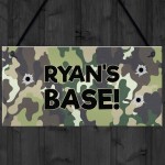 BASE Sign PERSONALISED Den Playhouse Sign Boys Bedroom