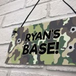 BASE Sign PERSONALISED Den Playhouse Sign Boys Bedroom