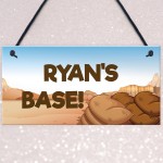 PERSONALISED Sign For Boys BASE Den Playhouse Sign