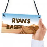 PERSONALISED Sign For Boys BASE Den Playhouse Sign