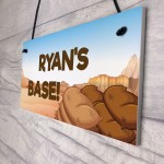 PERSONALISED Sign For Boys BASE Den Playhouse Sign