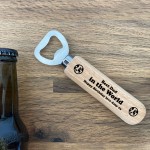 BEST DAD Gift For Birthday Wooden Bottle Opener Novelty Gift