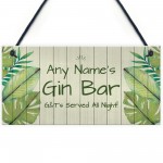 Shabby Chic GIN BAR Sign PERSONALISED Home Bar Kitchen Sign