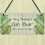 Shabby Chic GIN BAR Sign PERSONALISED Home Bar Kitchen Sign