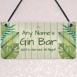 Shabby Chic GIN BAR Sign PERSONALISED Home Bar Kitchen Sign