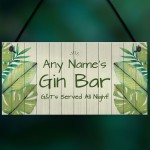 Shabby Chic GIN BAR Sign PERSONALISED Home Bar Kitchen Sign