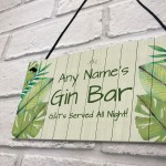 Shabby Chic GIN BAR Sign PERSONALISED Home Bar Kitchen Sign
