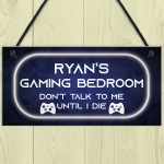 PERSONALISED Neon Effect Gaming Bedroom Sign Xbox Lover Gift