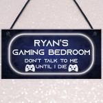 PERSONALISED Neon Effect Gaming Bedroom Sign Xbox Lover Gift