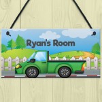 Boys Bedroom Door Sign PERSONALISED Nursery Decor For Boy