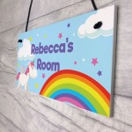 Unicorn Sign PERSONALISED Girls Bedroom Sign Nursery Decor