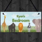 PERSONALISED Bedroom Sign For Daughter Son Nursery Decor