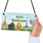 PERSONALISED Bedroom Sign For Daughter Son Nursery Decor