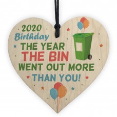 Funny Birthday Lockdown Gift Wood Heart Gift For Brother Son Dad