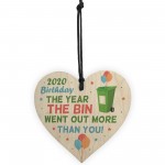 Funny Birthday Lockdown Gift Wood Heart Gift For Brother Son Dad