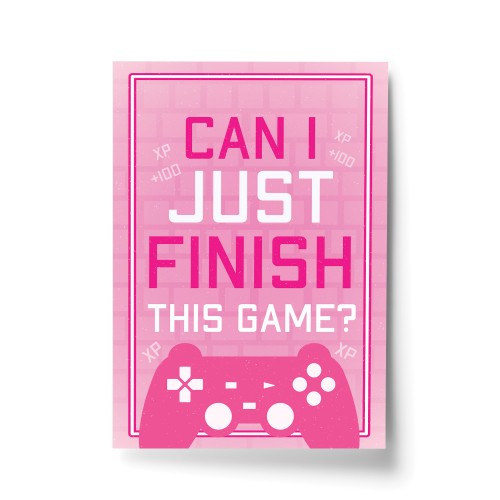 Funny PINK Gaming Print For Girls Bedroom Print Birthday Xmas
