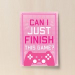 Funny PINK Gaming Print For Girls Bedroom Print Birthday Xmas