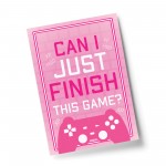 Funny PINK Gaming Print For Girls Bedroom Print Birthday Xmas