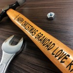 Personalised Christmas Gift For Grandad Novelty Engraved Hammer