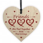Personalised Best Friend Gift Wood Heart Friendship Thank You