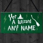 Personalised Wizard Bedroom Sign Magic Theme Gifts For Him Her