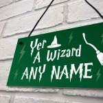 Personalised Wizard Bedroom Sign Magic Theme Gifts For Him Her