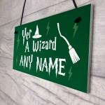 Personalised Wizard Bedroom Sign Magic Theme Gifts For Him Her