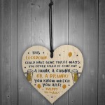 Funy Rude Lockdown Birthday Gift For Him Her Wood Heart Gift