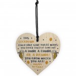 Funy Rude Lockdown Birthday Gift For Him Her Wood Heart Gift