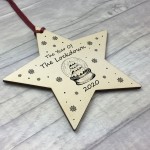 Christmas Wood Star The Year Of The Lockdown Tree Decoration