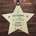 PERSONALISED Engagement Christmas Gift Tree Bauble Decoration