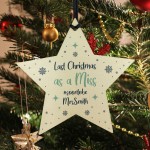 PERSONALISED Engagement Christmas Gift Tree Bauble Decoration