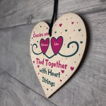 Cousin Gift For Birthday Christmas Wooden Heart Thank You Gift