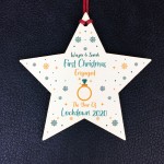 Novelty Engagement Gifts Christmas Tree Decoration Wood Star