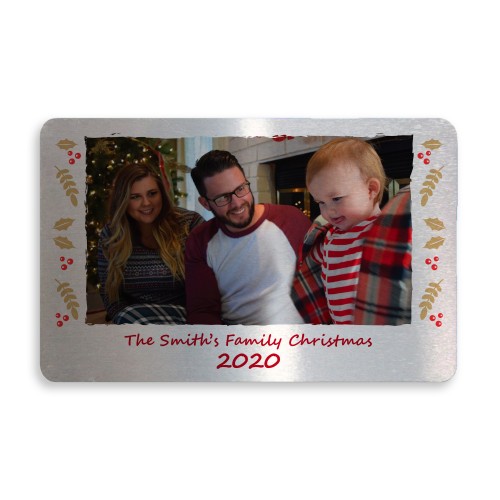 Family Christmas PERSONALISED Photo Wallet Card Family Gift