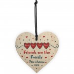 PERSONALISED Gift For Friend Birthday Xmas Wooden Heart