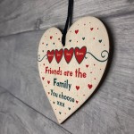 PERSONALISED Gift For Friend Birthday Xmas Wooden Heart