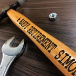 Happy Retirement Gift For Friend Engraved Hammer Funny Gift