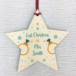 Last Christmas As A Miss PERSONALISED Engagement Wedding