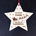 Personalised Family Christmas Bauble Lockdown Memory Tree Decor