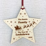 Personalised Family Christmas Bauble Lockdown Memory Tree Decor