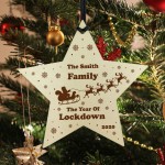 Personalised Family Christmas Bauble Lockdown Memory Tree Decor